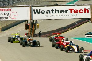 F1 Cars on Race Tracks