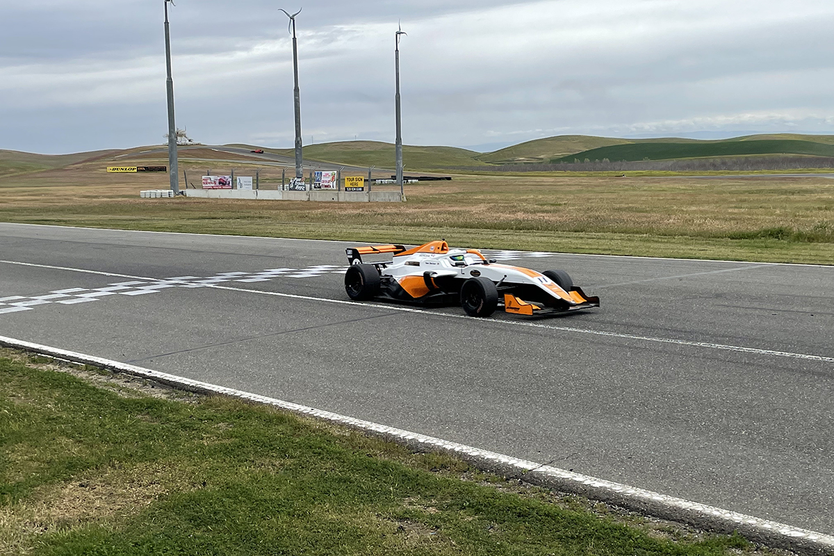 Orange F1 Car